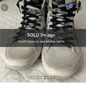 SOLD!!!!!!!!!GOLDEN GOOSE
Slide Floral High-Top Sneakers